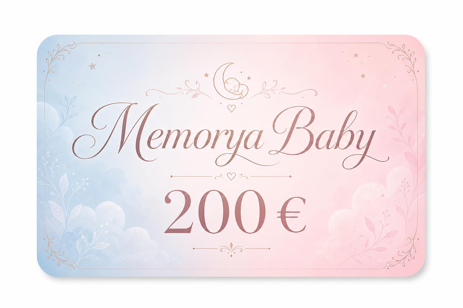 Carte cadeau Memorya Baby 200 €
